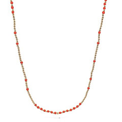 NECKLACE 2 MM ORANGE GOLD