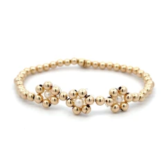 FLOWERS NOELLE PEARL GOLD