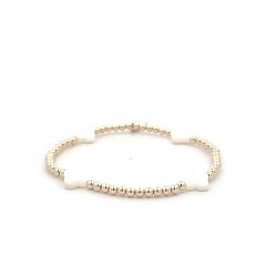 FOUR CLOVER SMALL PEARL GOLD