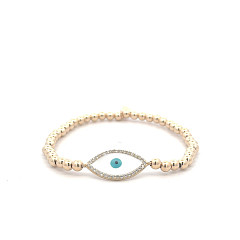 BASIC 4 MM EYE BLUE GOLD