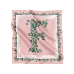 FLOWERING PINK F SCARF