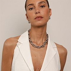 NECKLACE LIMA LARGE SILVER