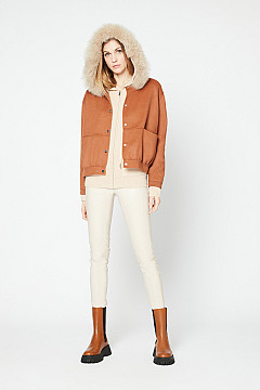LEREN BROEK LEGGING