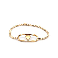 HEART OVAL GOLD
