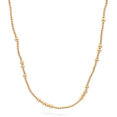 NECKLACE MIXED 2MM-4MM GOLD