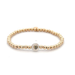 WHITE LUXE HEART GOLD