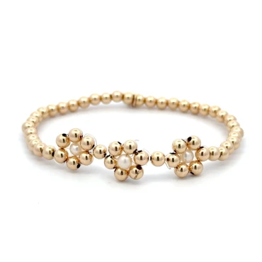 FLOWERS NOELLE PEARL GOLD