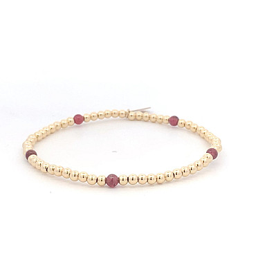 DOT 5 SMALL BURGUNDY GOLD