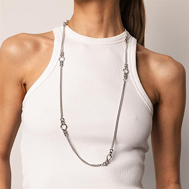 NECKLACE DITA MULTI SILVER