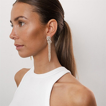 EARRINGS AUGUSTA STRASS LONG