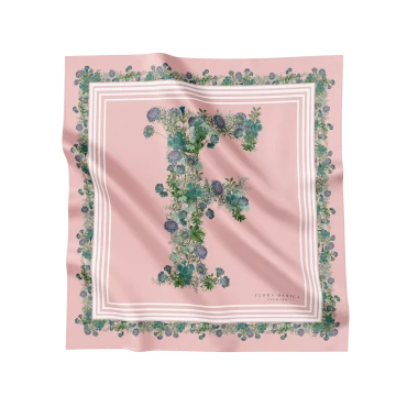 FLOWERING PINK F SCARF