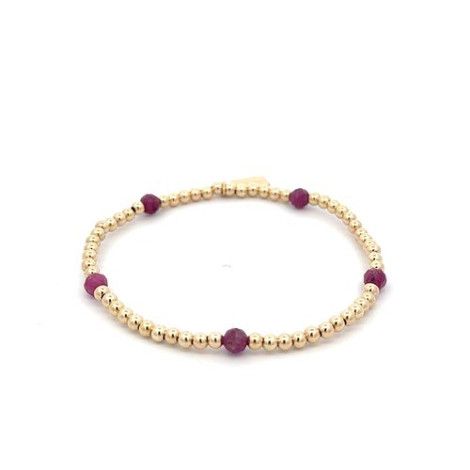 DOT 5 SMALL FUCHSIA GOLD