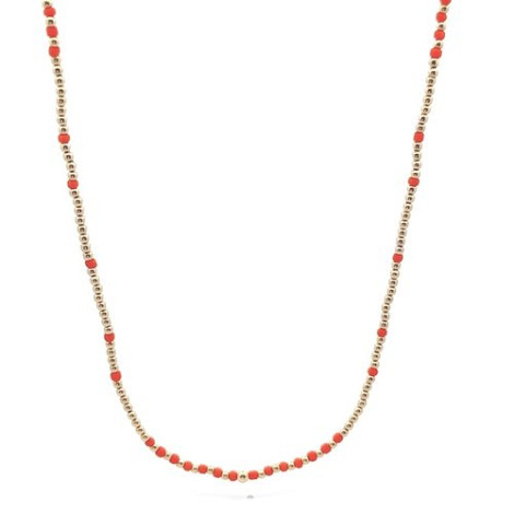 NECKLACE 2 MM ORANGE GOLD