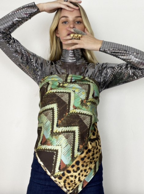 SCARF S CHEVRONS SAUVAGE