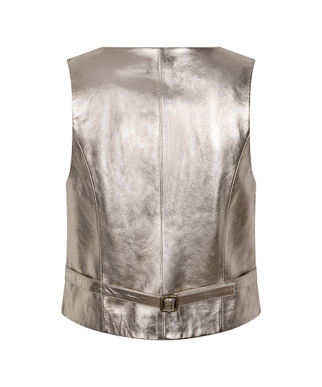 GILET GAELLE METALLIC