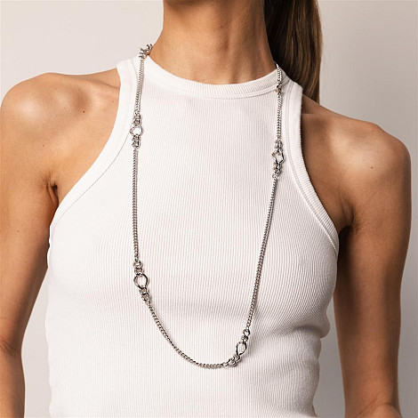 NECKLACE DITA MULTI SILVER