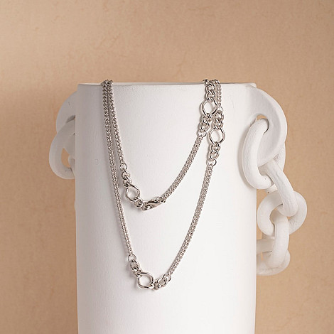 NECKLACE DITA MULTI SILVER