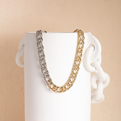 NECKLACE SMALL SNAKE BICOLOR