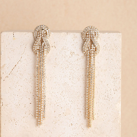 EARRINGS AUGUSTA STRASS LONG