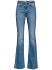 JEANS FLORA SILVER BELT